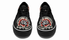 Red Rose Scythe Skull Classic Shoes Torsion control Smart Fit