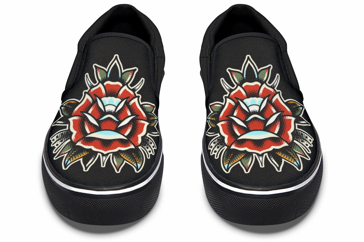 Traditional Rose Slip On Shoes Mountain Strong Comfortable fit