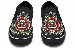 Traditional Rose Slip On Shoes Easy Flow