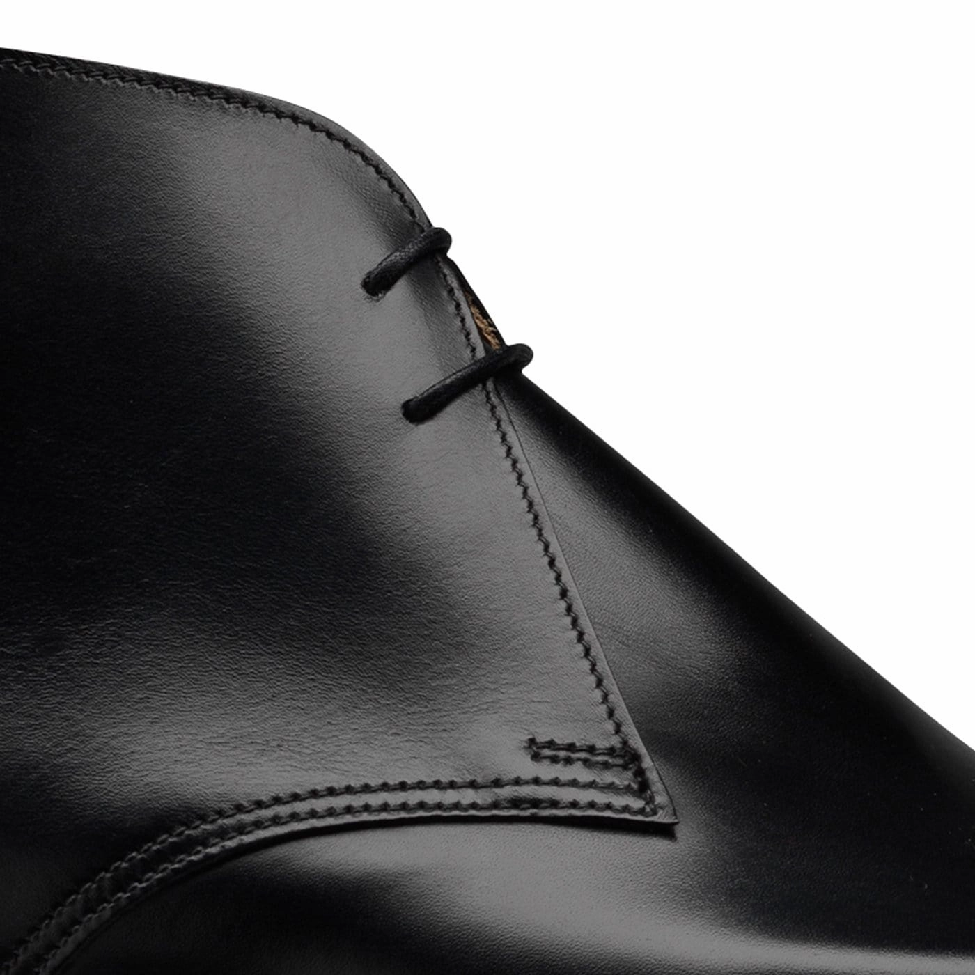 Tetbury Black Wax Calf Anti-Friction Patent Glow