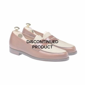 Richmond 2 Tan Burnished Calf & Stone Canvas Smooth Grain