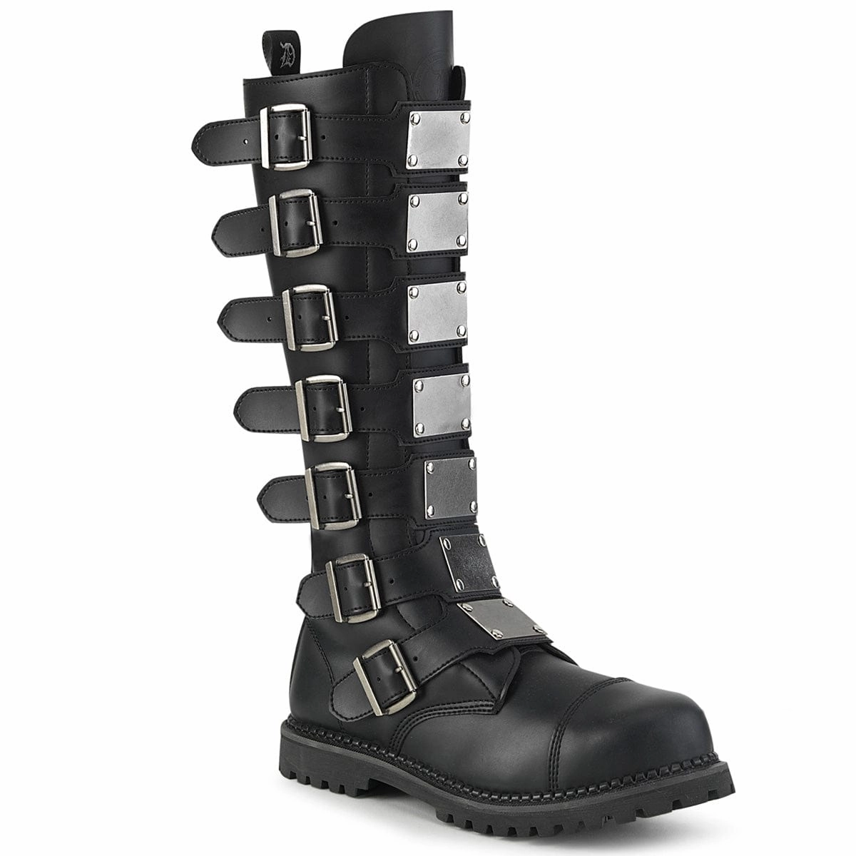 RIOT-21MP Black Vegan Leather Fashion Comfort Silent Glam