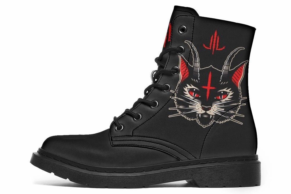 Demon Cat Boots Fitness Leather Touch