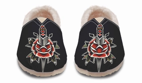Rose Dagger Winter Casual Shoes Toe Guard