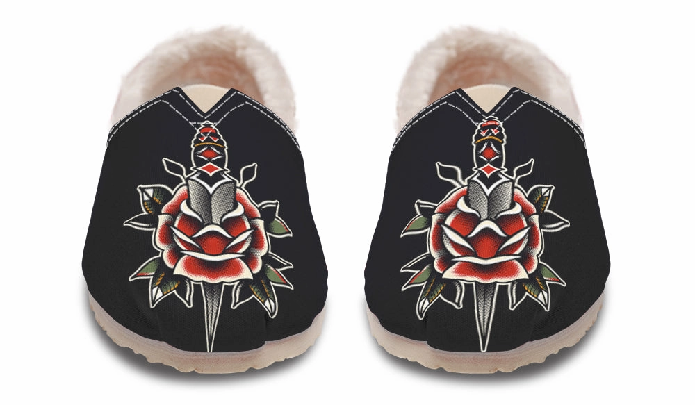Rose Dagger Winter Casual Shoes Toe Guard