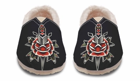 Rose Dagger Winter Casual Shoes Toe Guard
