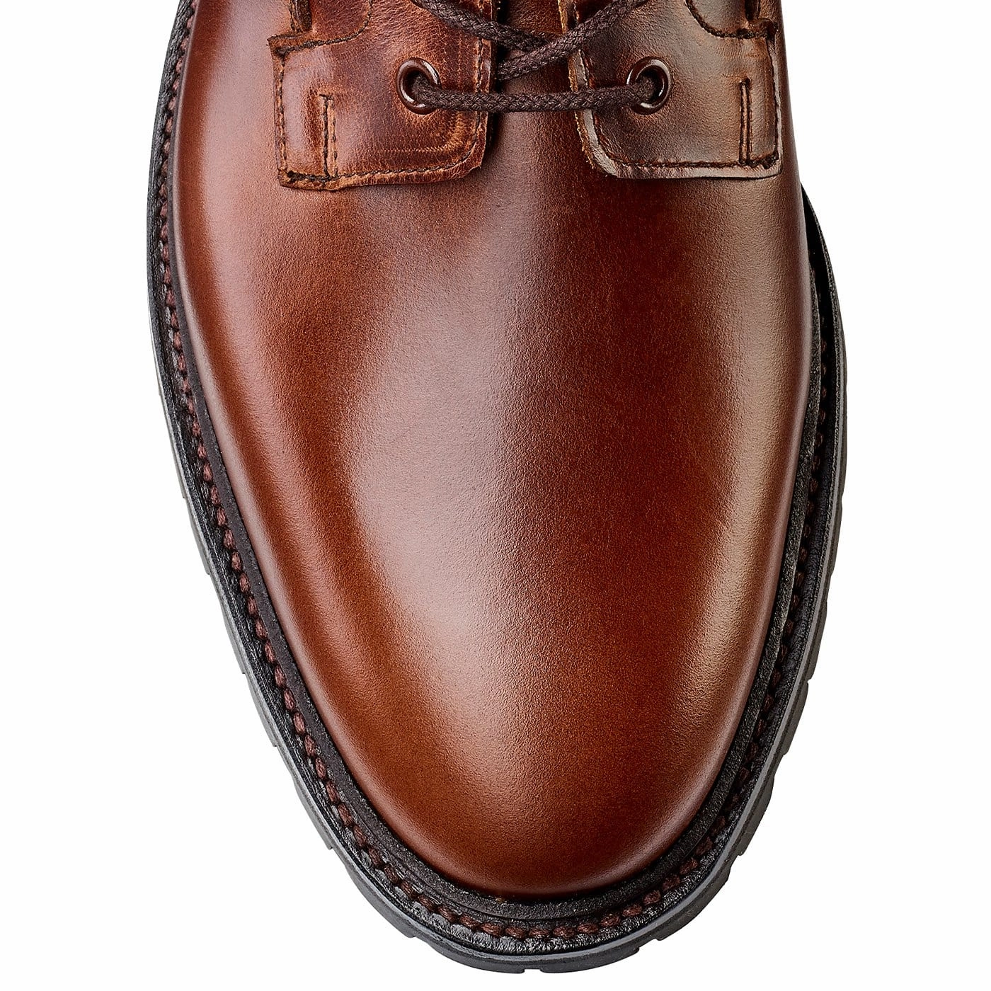 Adjustable Fit Leather Upper Ross Chocolate Hurricane Hide & Earth Green Suede Collar