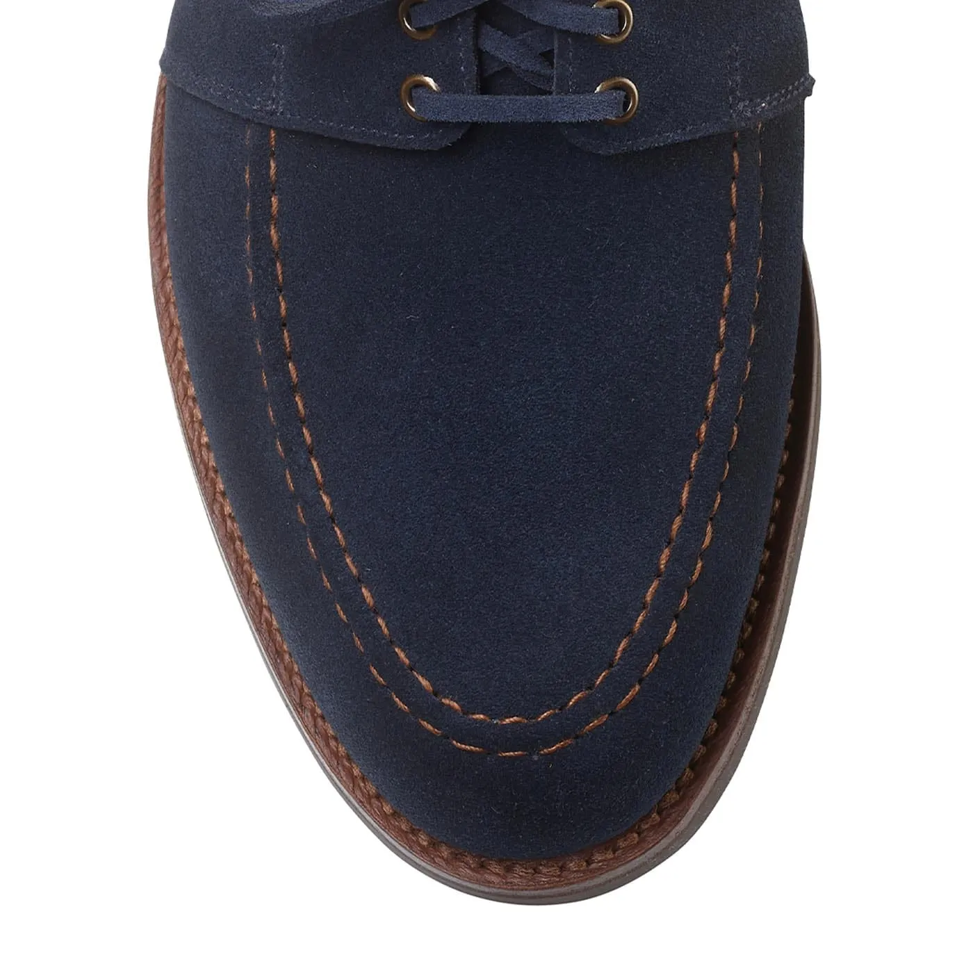 Falmouth Ocean Suede Mid Heel Modern Luxury