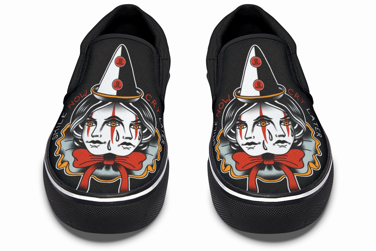 Quick Motion World Walk Smile Now Cry Later Slip On Shoes