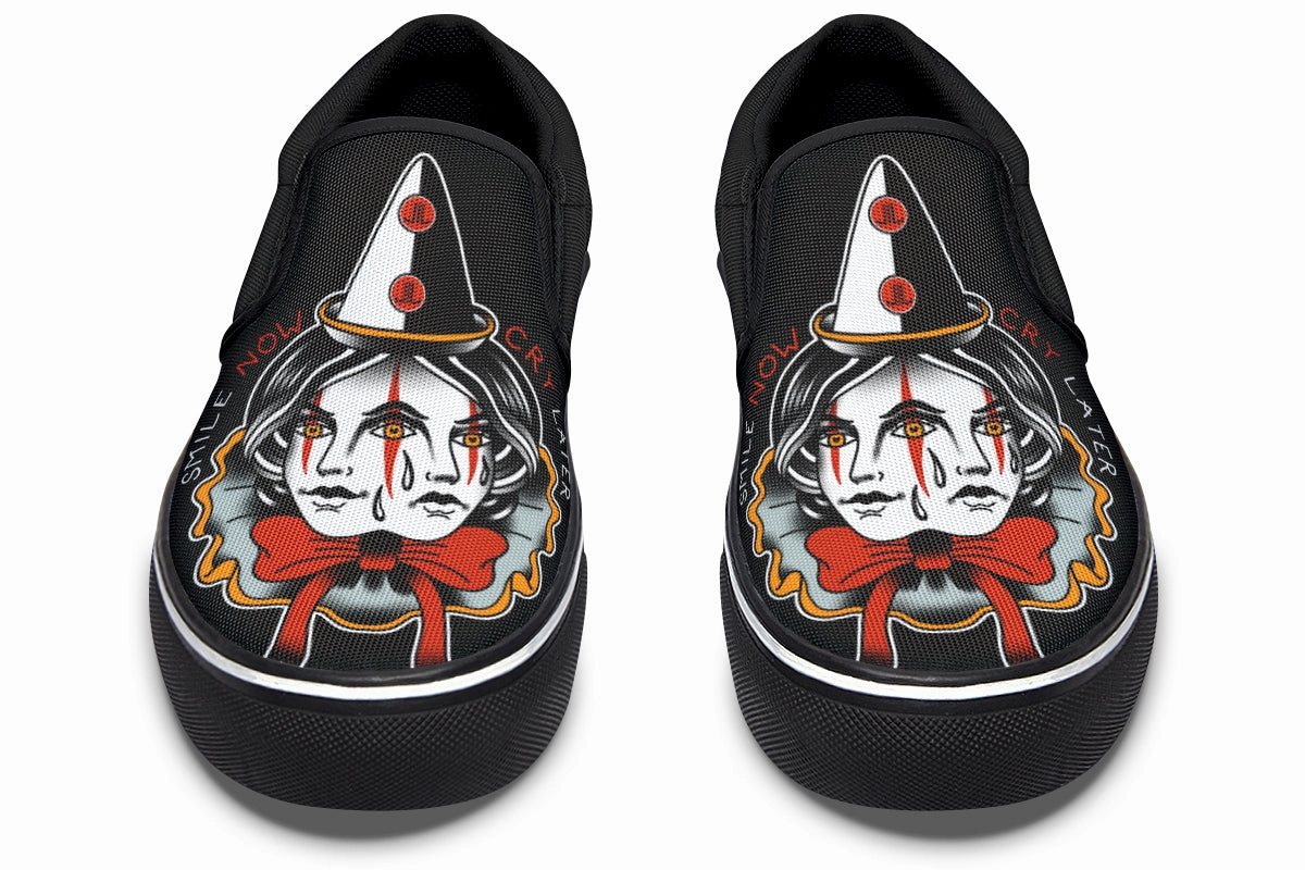 Game Ready Durable Construction Smile Now Cry Later Slip On Shoes