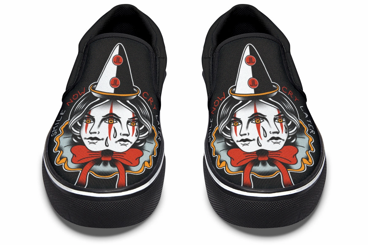 Game Ready Durable Construction Smile Now Cry Later Slip On Shoes