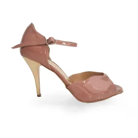 Scallop - Argentine Tango Leather Shoes (Suede Sole) Pool Time