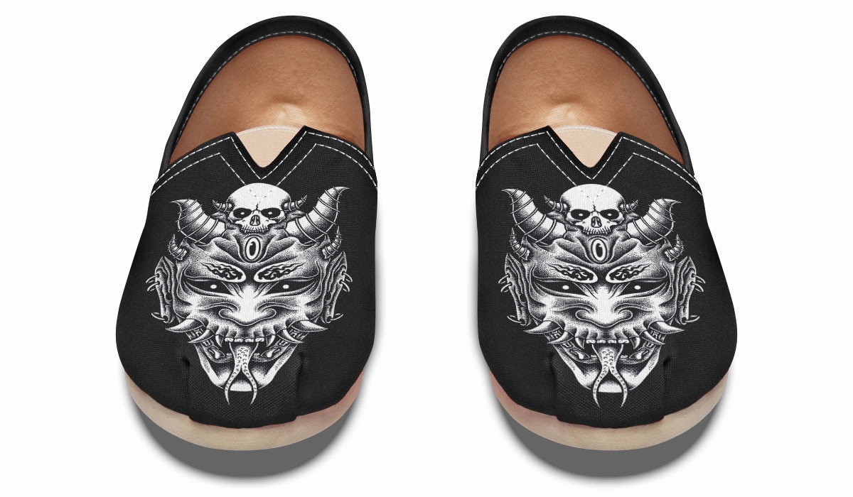 Hannya Mask Casual Shoes Gloss Mood Slip On