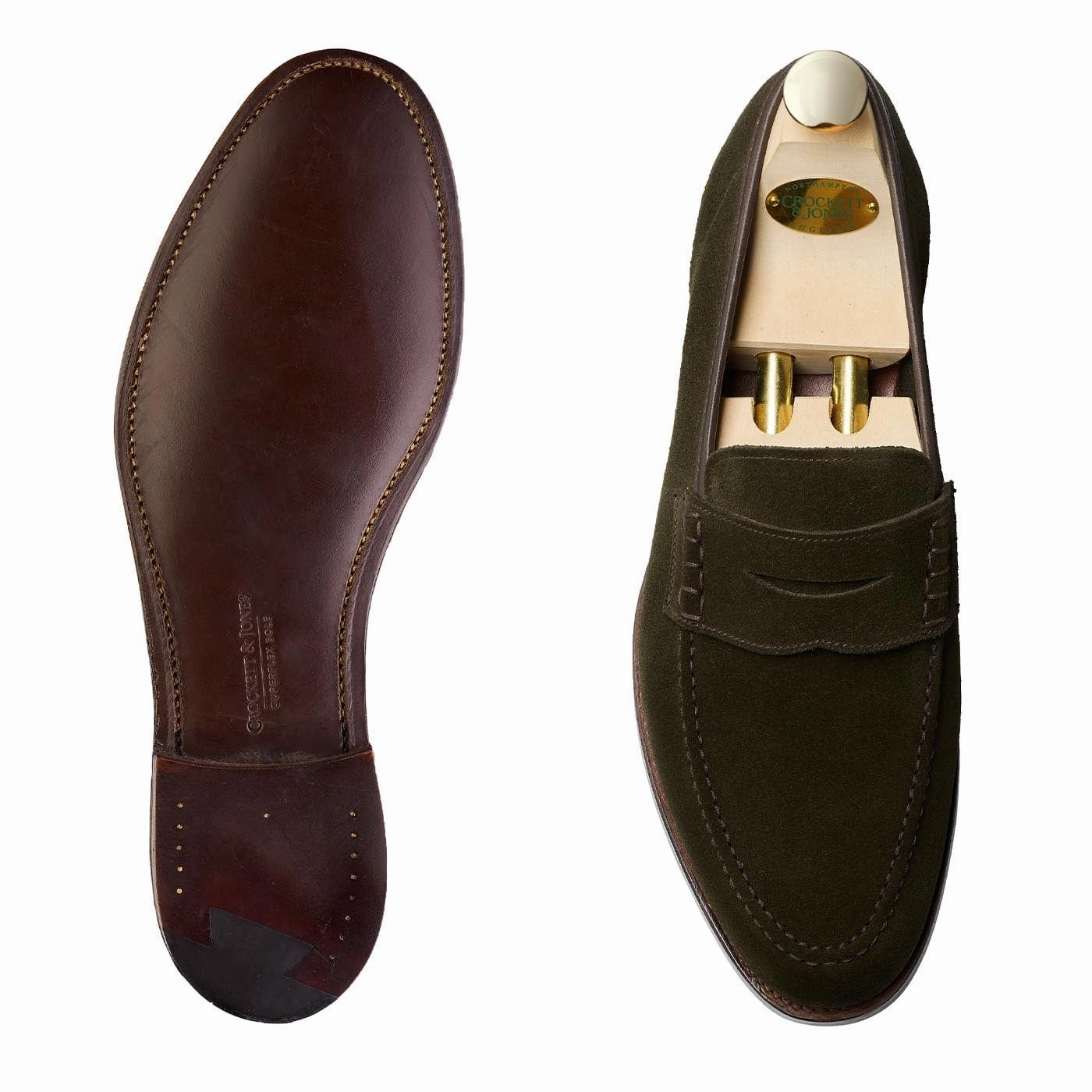 Seaton Earth Green Suede Stage Mode