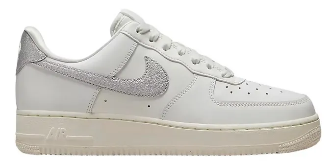 Nike Air Force 1 Low ??Silver Swoosh?? Wet Grip Carry Easy