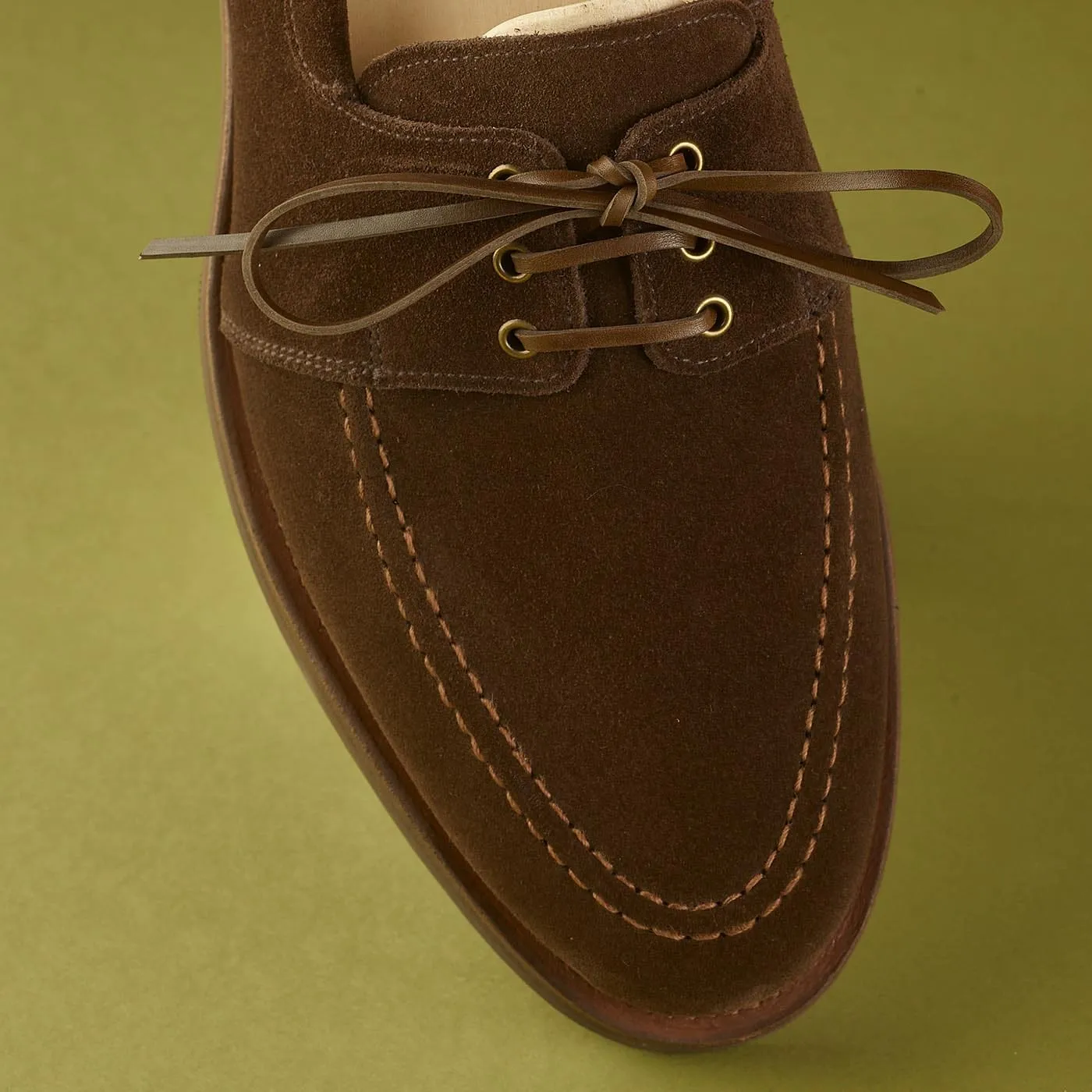 hand made Falmouth Dark Brown Suede