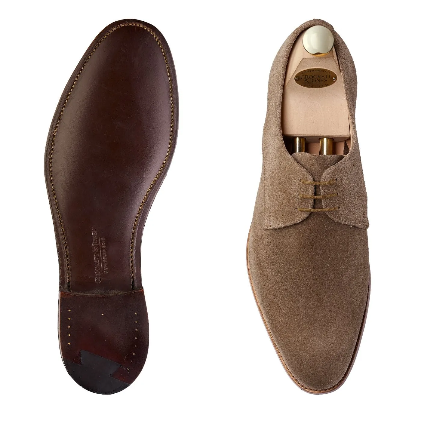 Formal Conference Monk Strap Style Waterford Khaki Suede