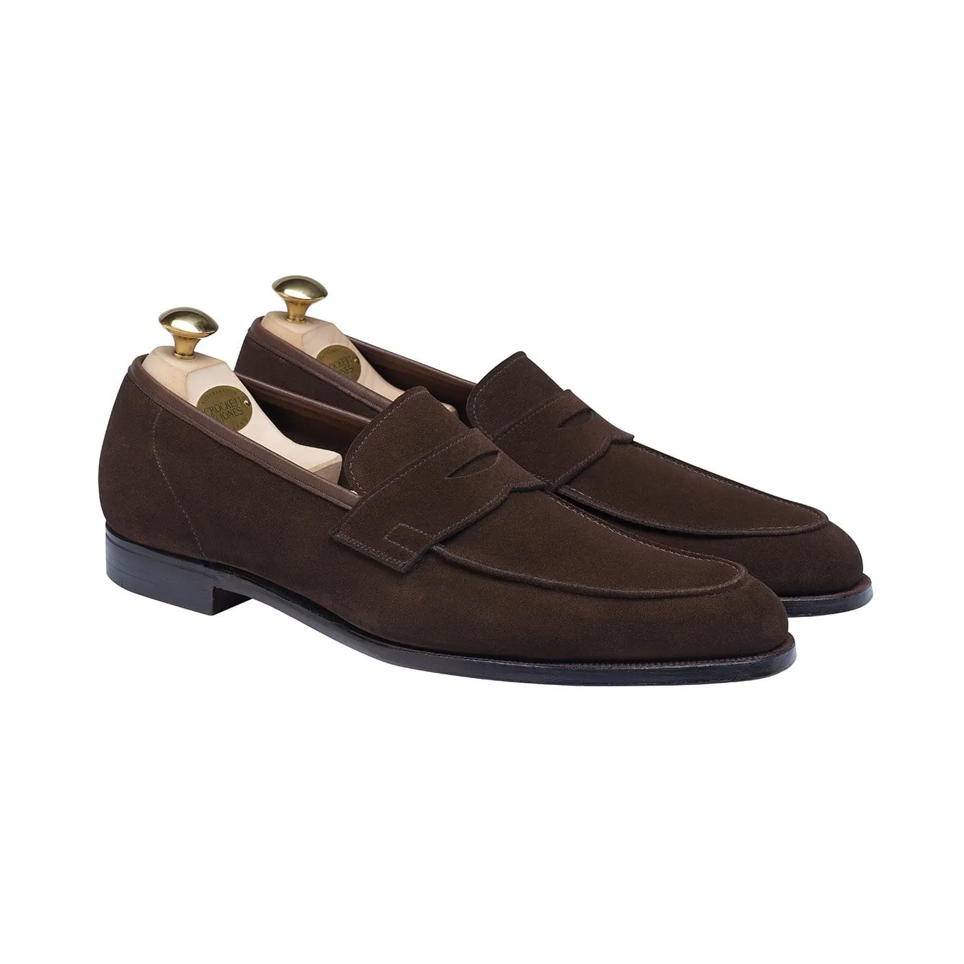 Executive Shade Semi Formal Cadogan Dark Brown Calf Suede