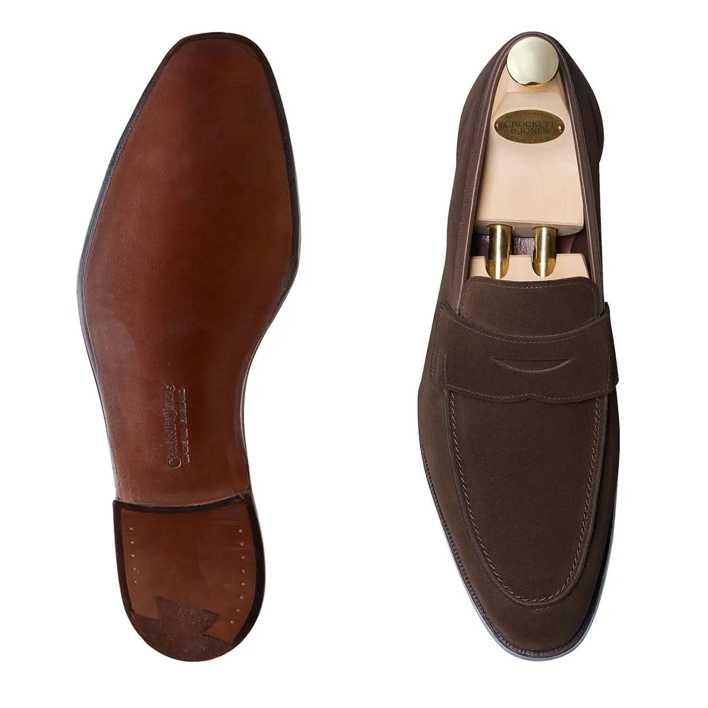 Icon Shade Vintage Shade Cadogan Dark Brown Calf Suede