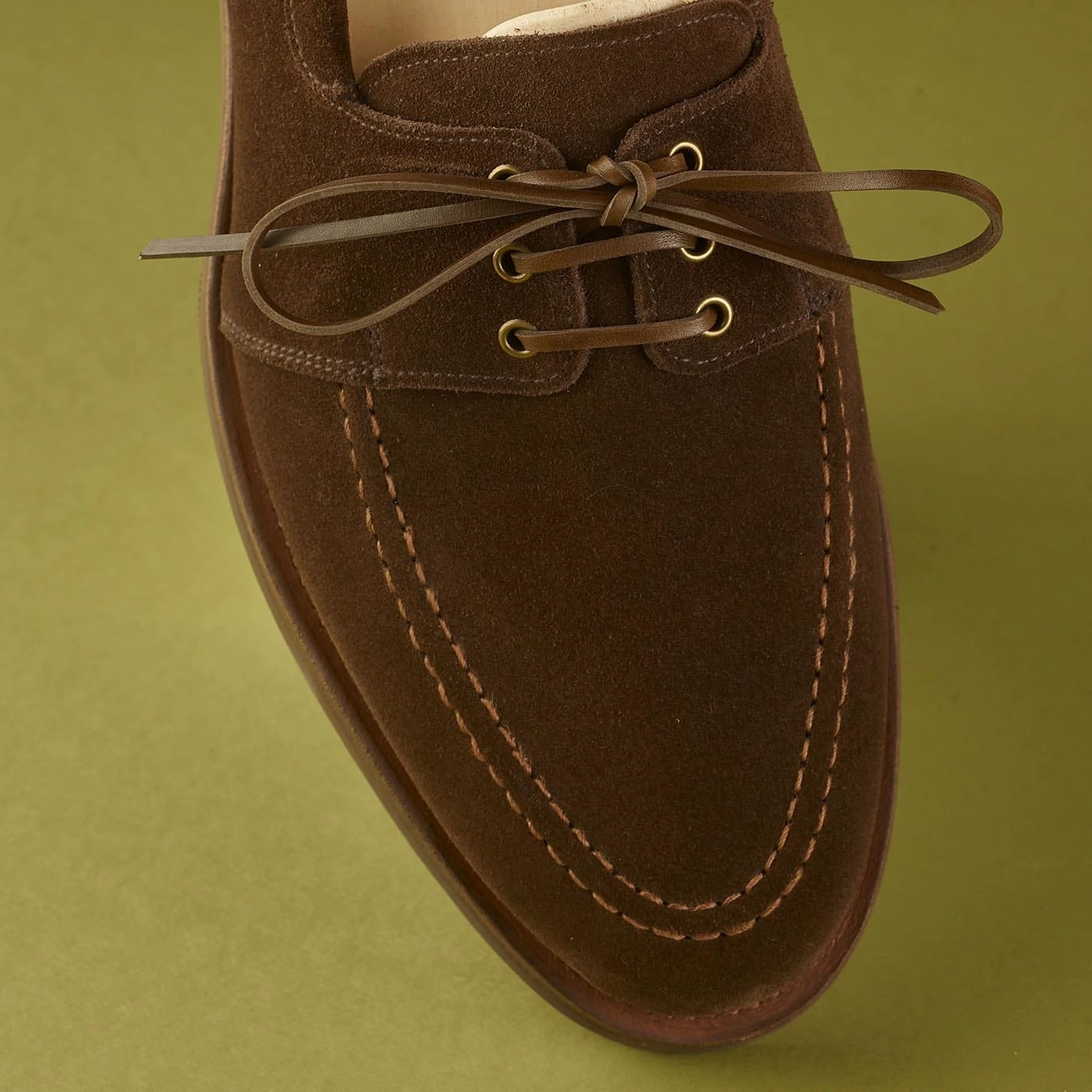hand made Falmouth Dark Brown Suede