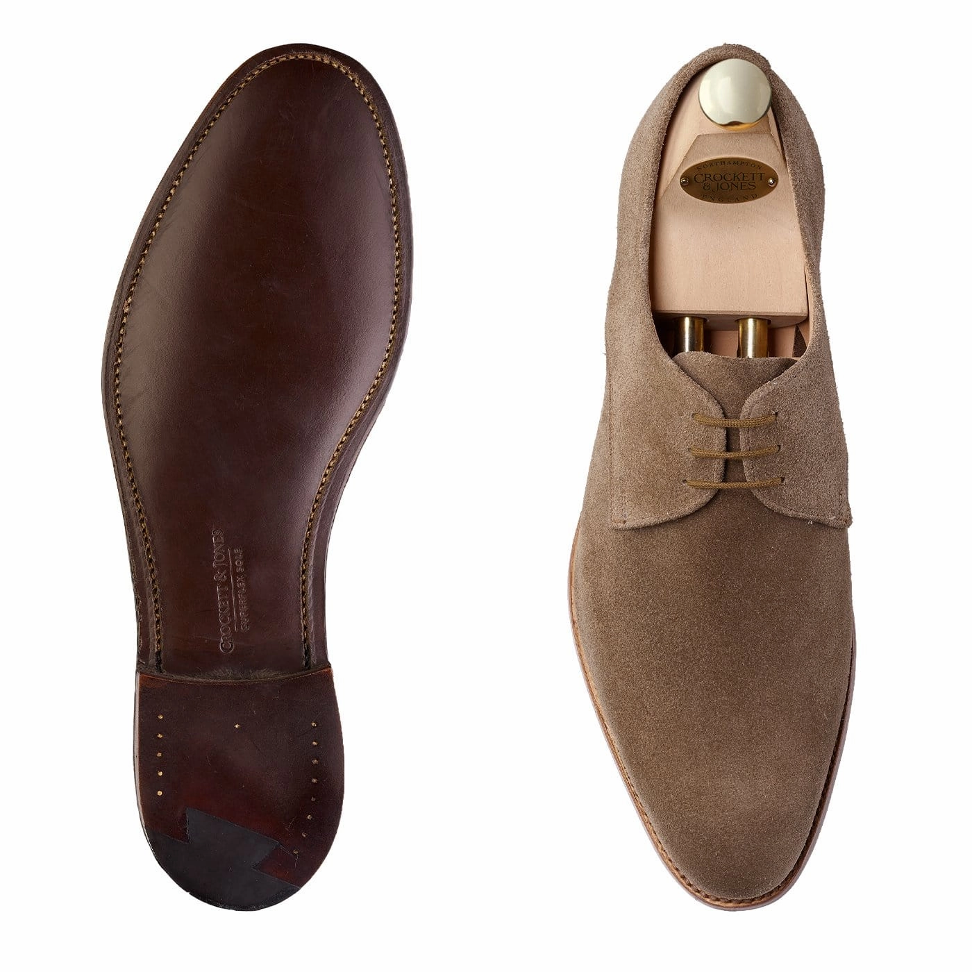 Formal Conference Monk Strap Style Waterford Khaki Suede