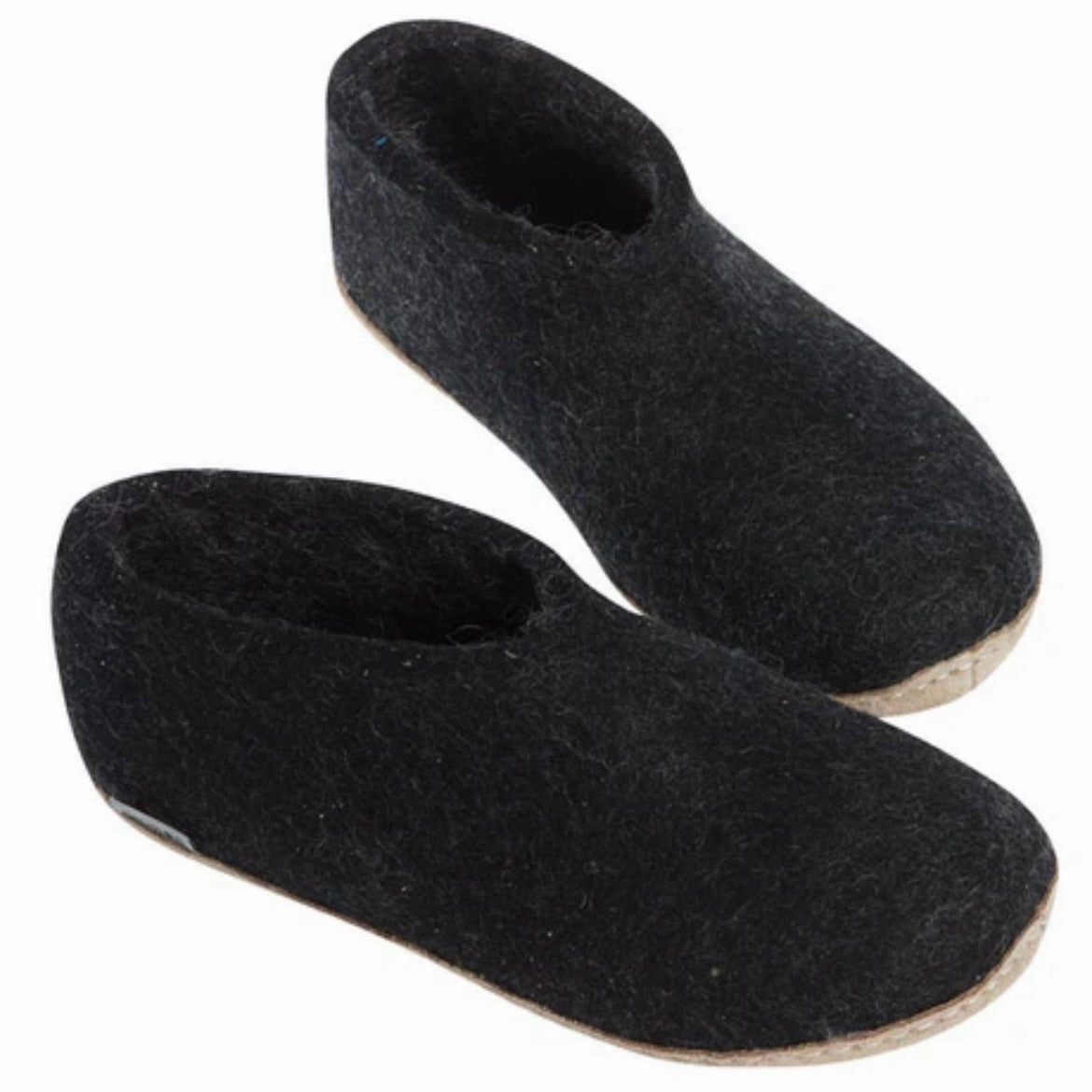 Shoe with Leather Sole - Charcoal Expandable