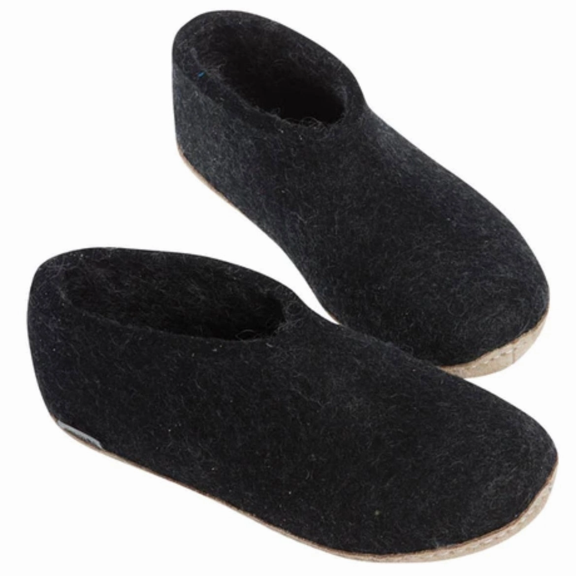 Shoe with Leather Sole - Charcoal Expandable