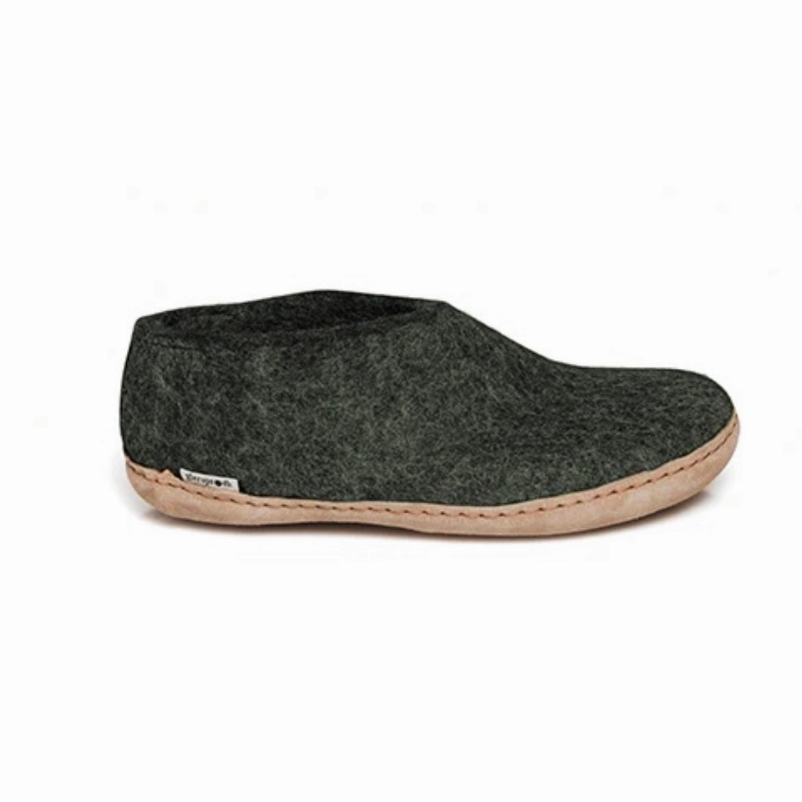 Shoe with Leather Sole - Forest Relaxing Footwear Precision engineering