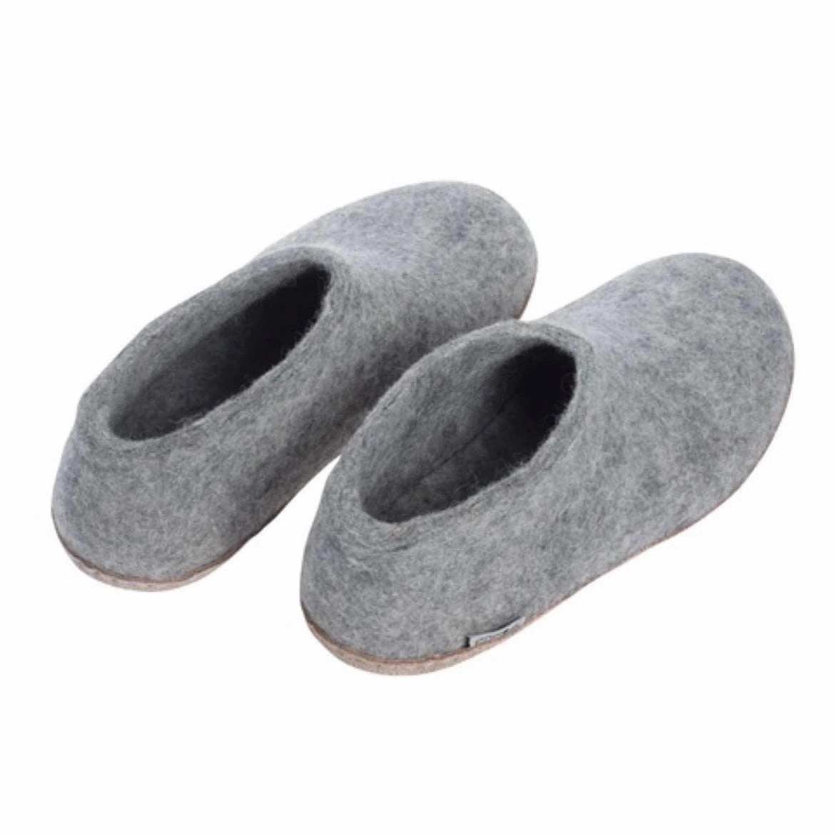 Breathable mesh padded insole Shoe with Leather Sole - Grey