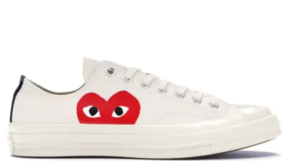 Smooth Soles Converse Chuck Taylor All-Star 70s Ox Comme des Garcons PLAY White (UNISEX)