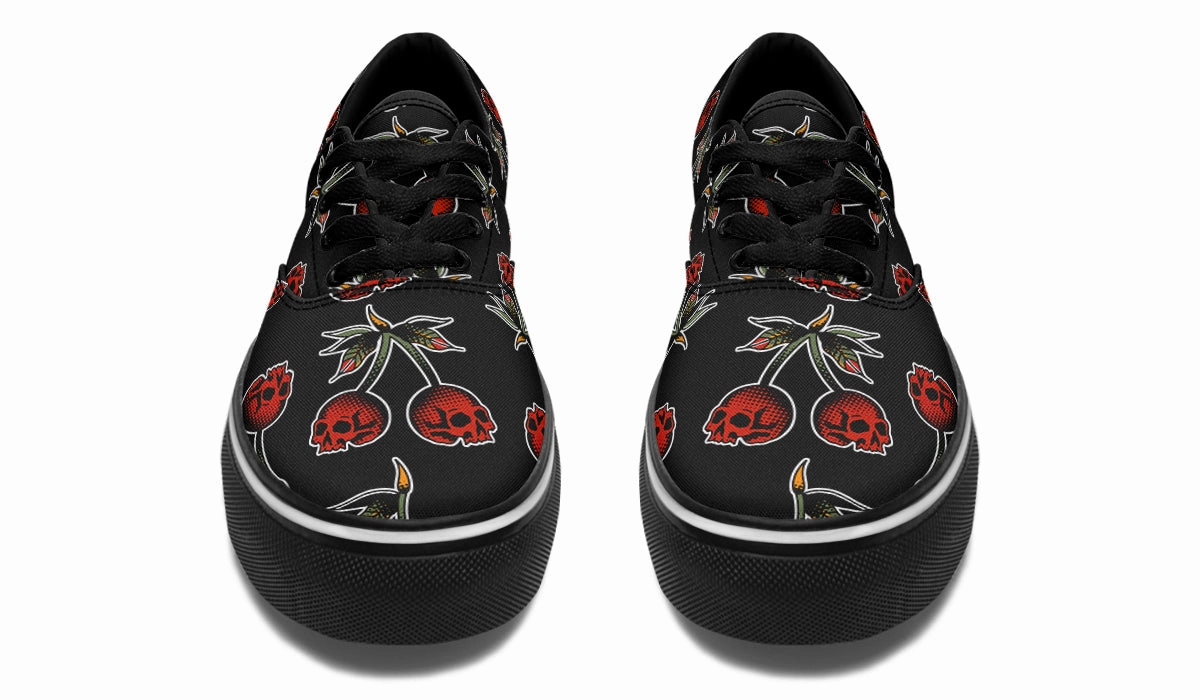 Week Easy Skull Cherries Classic Shoes