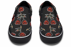 Skull Cherry Slip On Shoes Neutral Base Power Grip