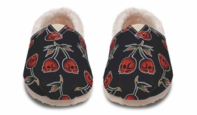 Skull Cherry Winter Casual Shoes Comfort Stand