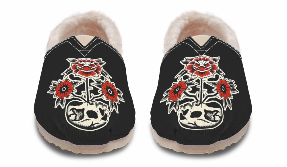 Skull Flowers Winter Casual Shoes Island Step