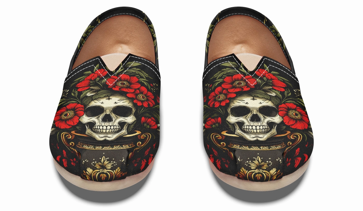 Impact Resistance Soft Tone Skull Vase Casual Shoes