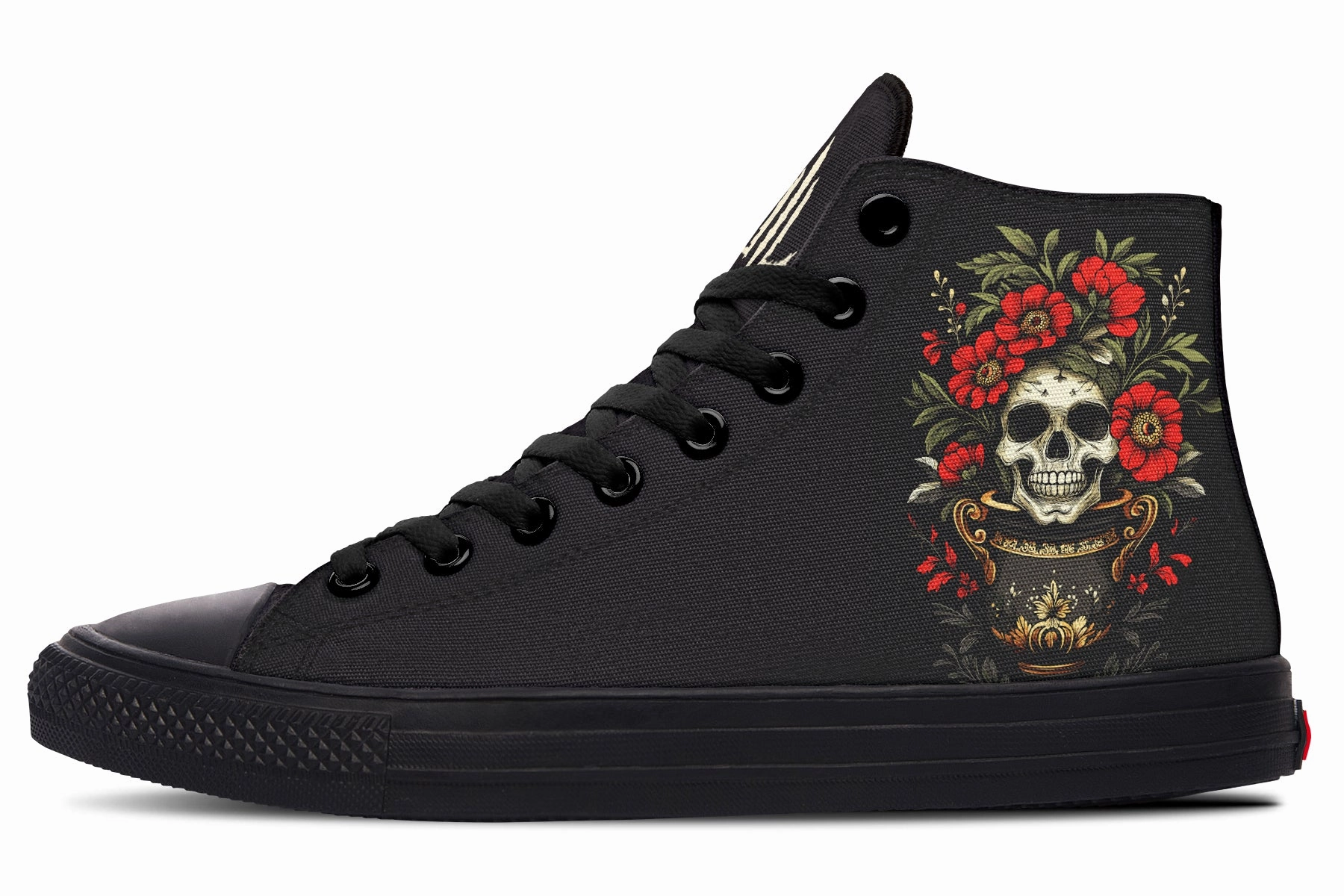 Corner Style Skull Vase High Tops
