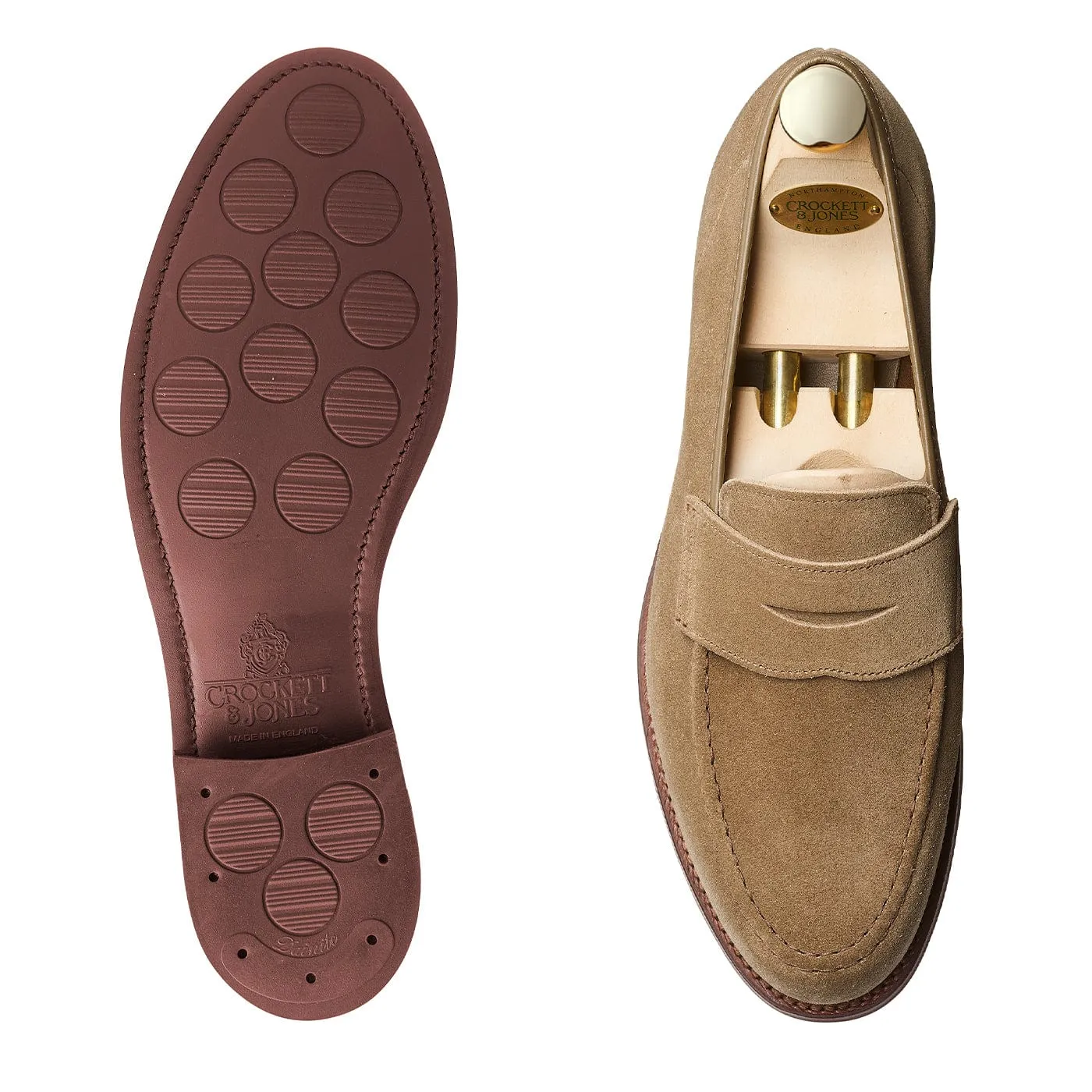 Harvard 2 Khaki Suede Core Fit Flexible Sole