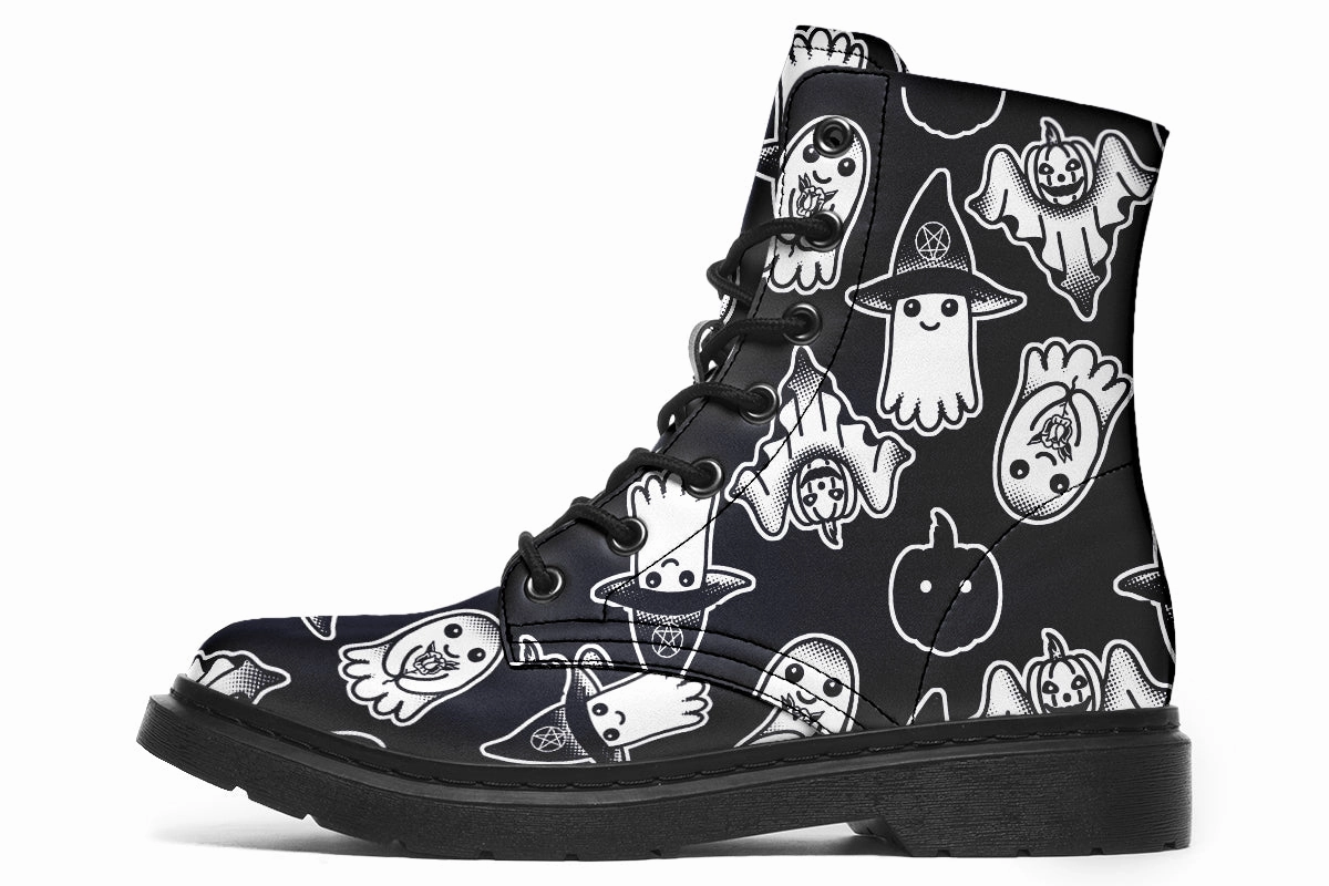 Spooky Ghost Boots Air Dry