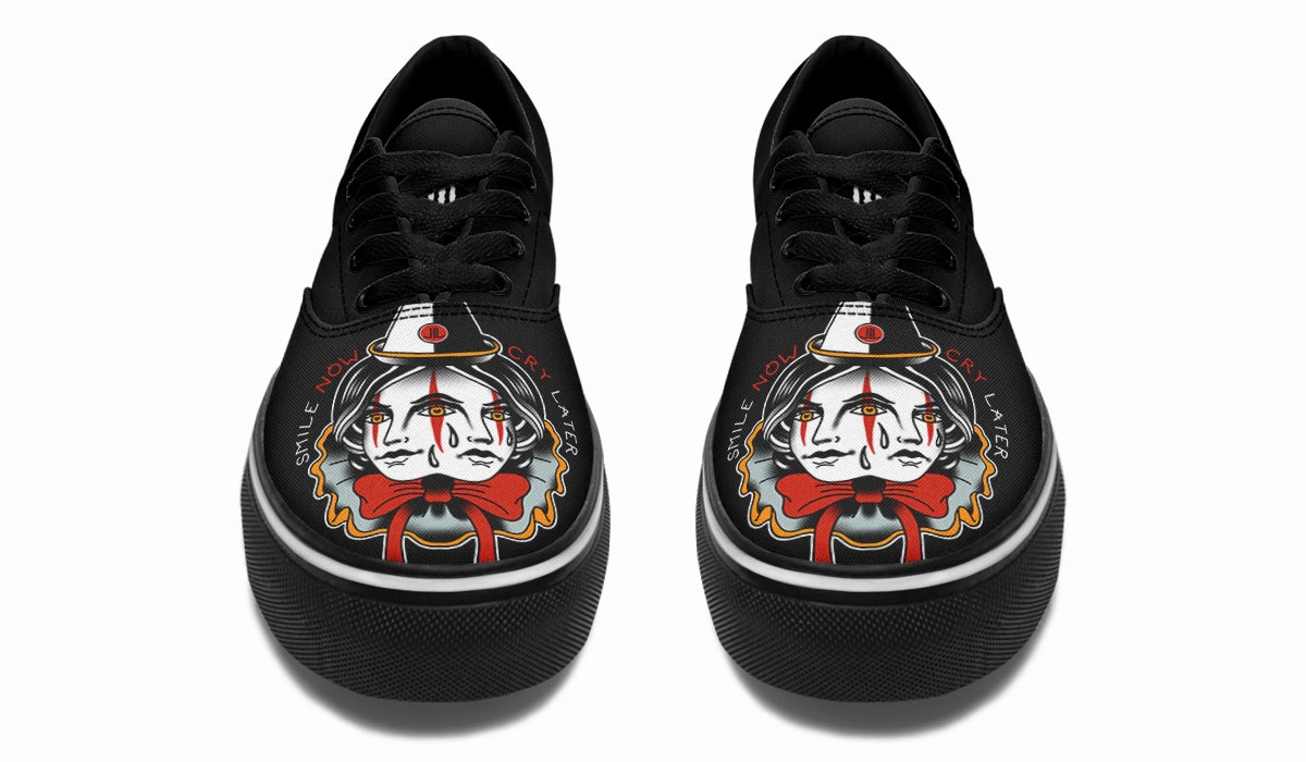 Easy To Clean Smile Now Cry Later Classic Shoes