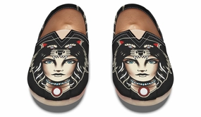 Year long Work Life Wolf Cowl Girl Head Casual Shoes