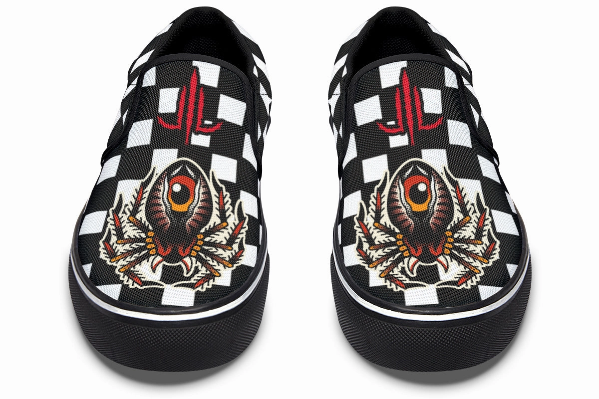 Comfort toe Spider Slip On Shoes