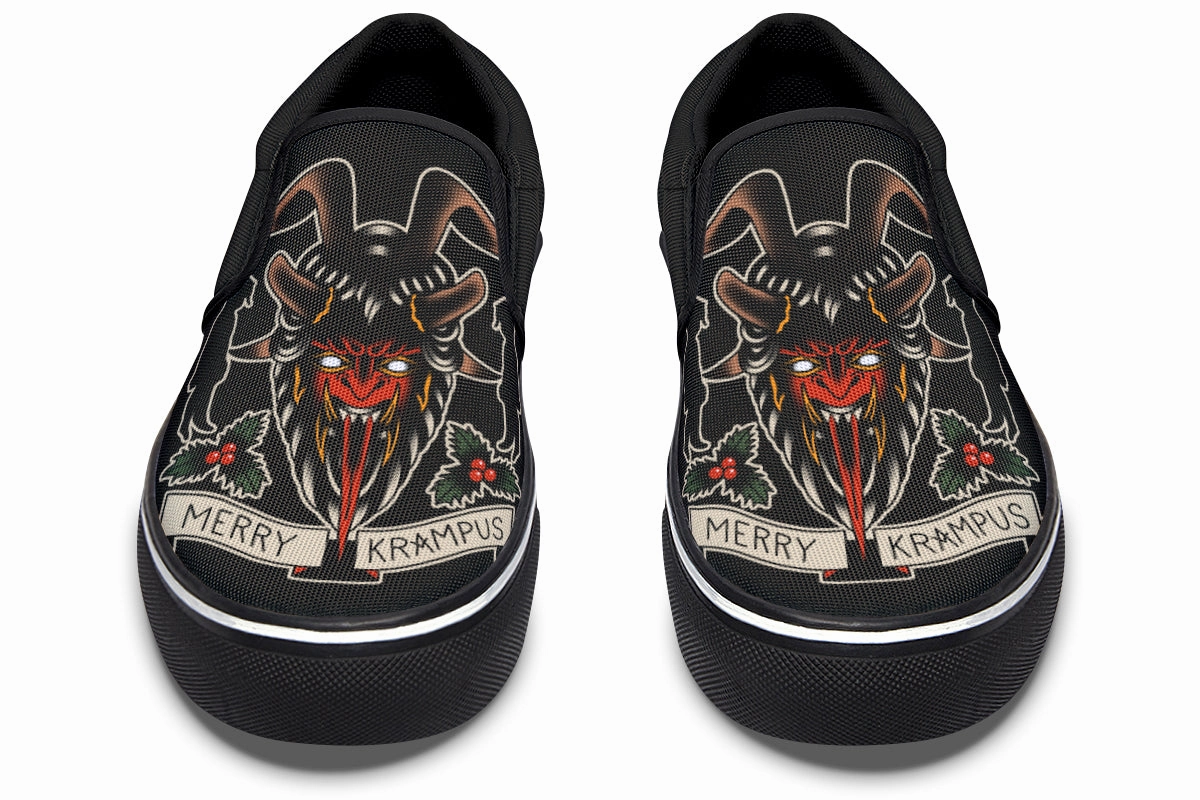 Merry Krampus Slip On Shoes Heat Guard Fight Mode