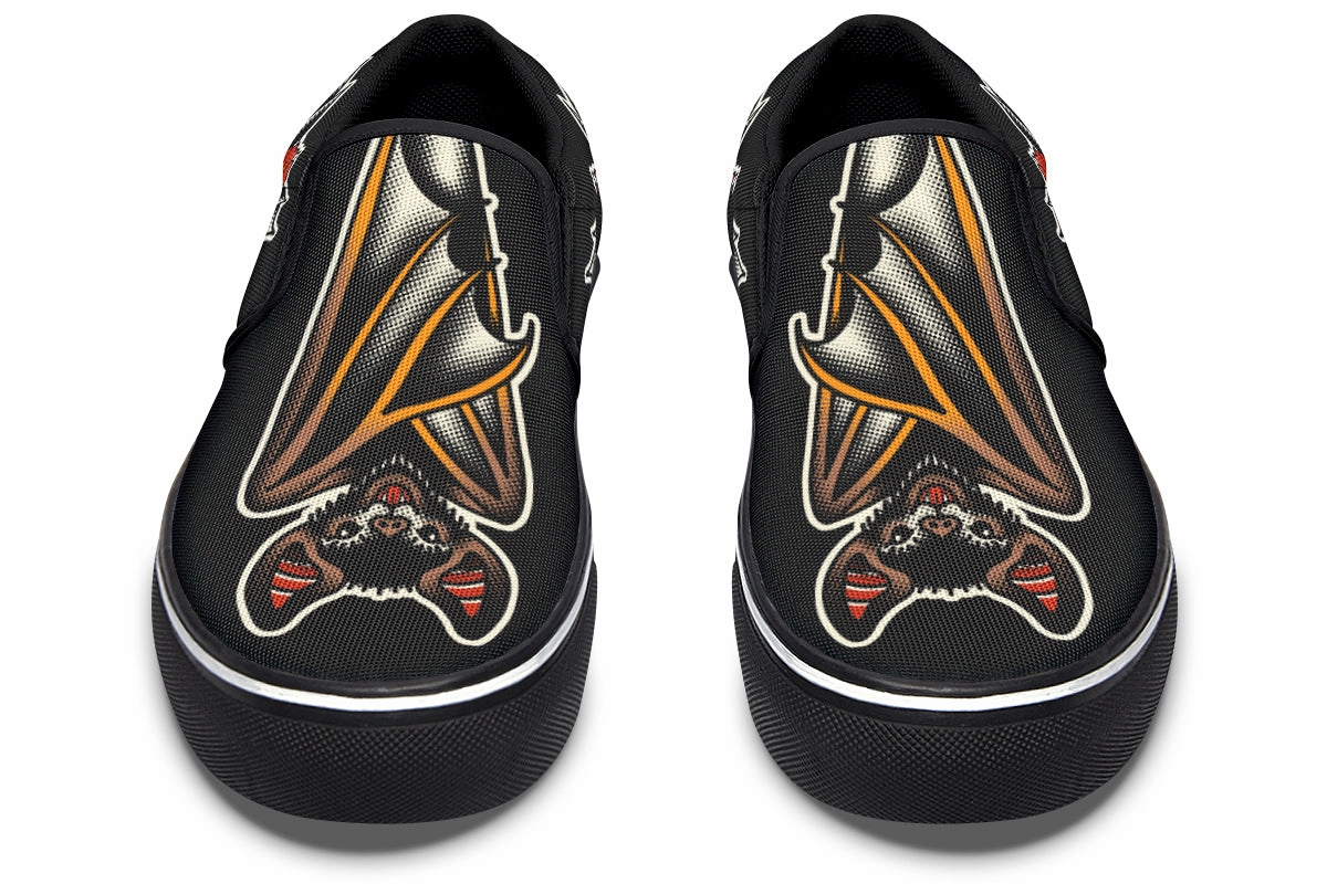 Nordic Tone Hanging Bats Slip On Shoes