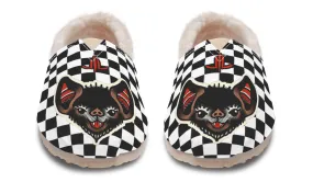 Foam Base Cliff Edge Checkered Bats V2 Winter Casual Shoes