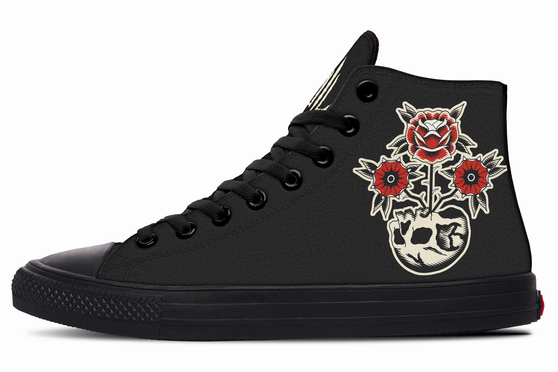 Game Edge Comfort Stand Skull Flowers High Tops