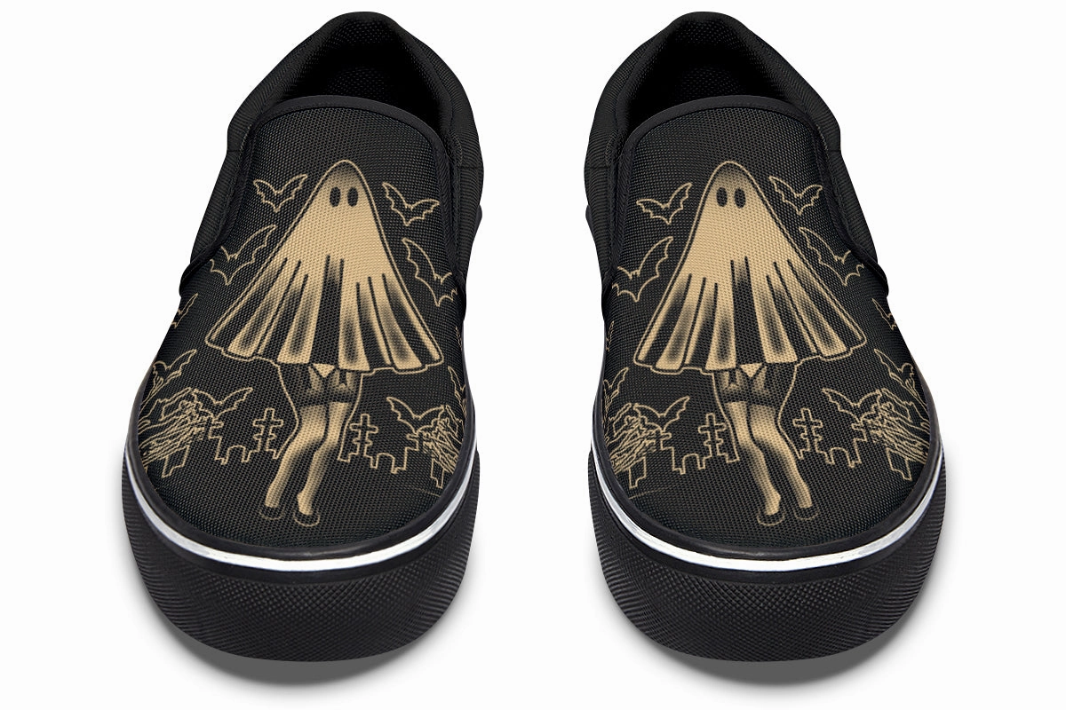 Spring Bloom Stay Spooky Slip On Shoes