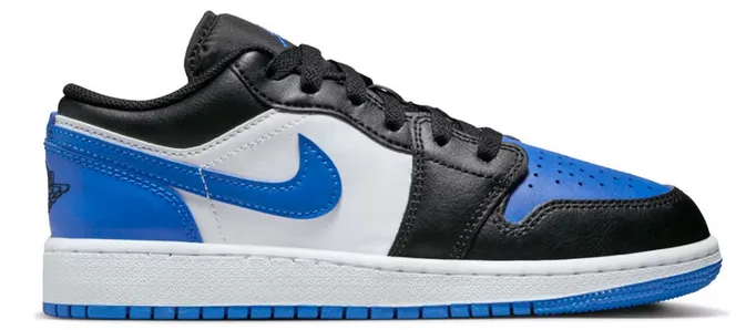 Heat Free Memory Foam Standing All Jordan 1 Low SE Alternate Royal Toe (GS)