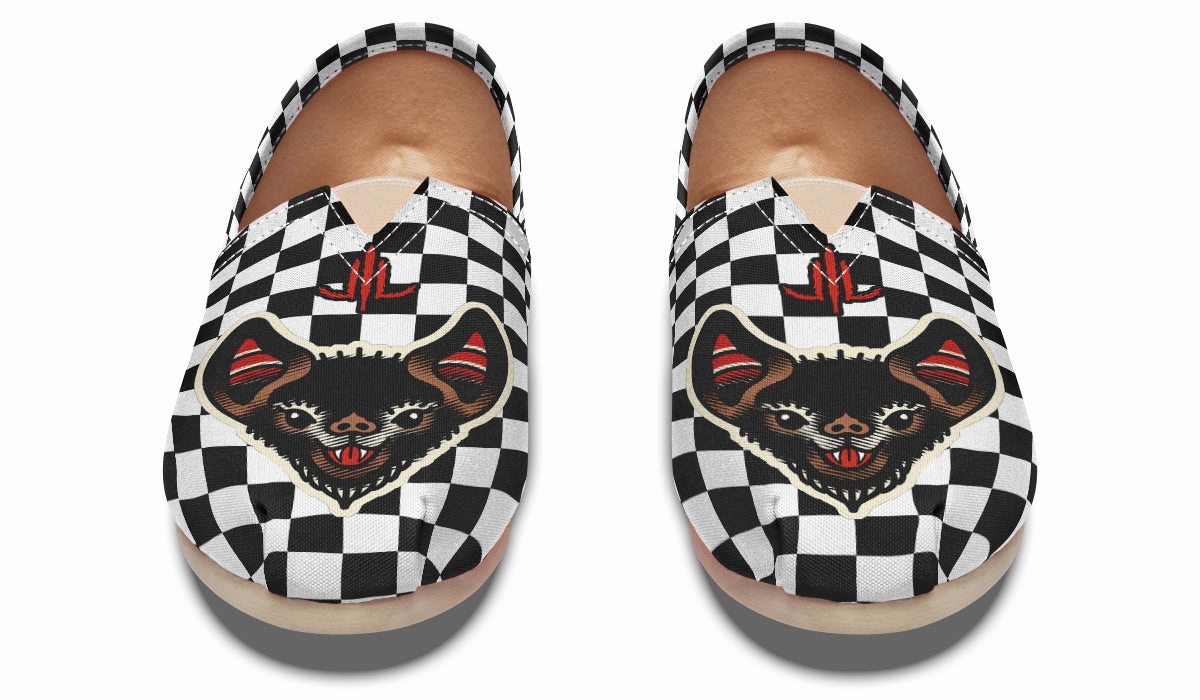 Mono Style Checkered Bats V2 Casual Shoes