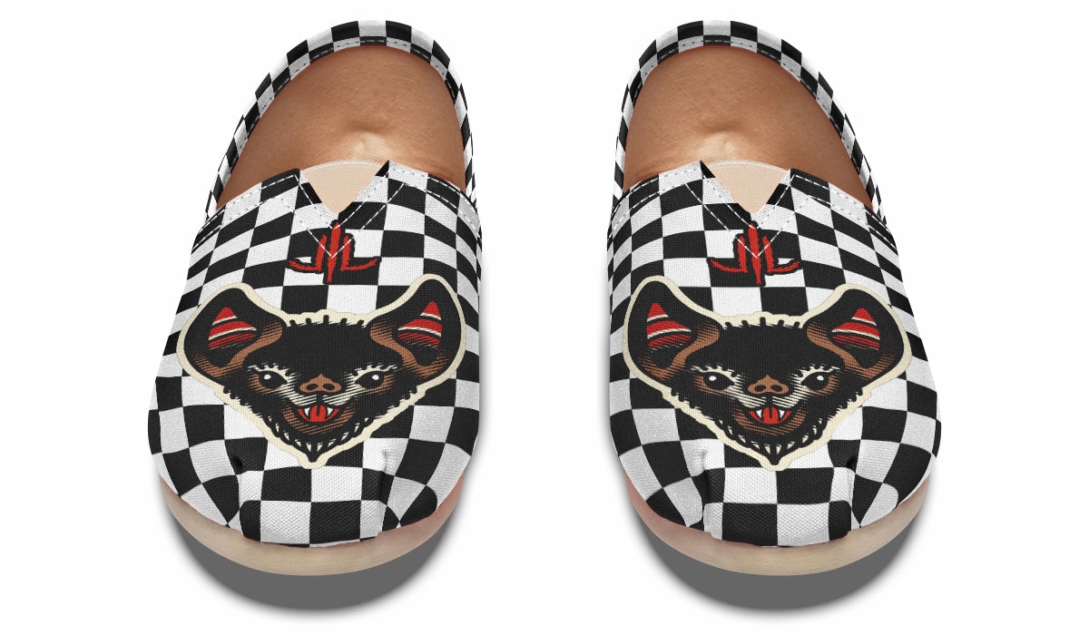 Padded Tongue Checkered Bats V2 Casual Shoes