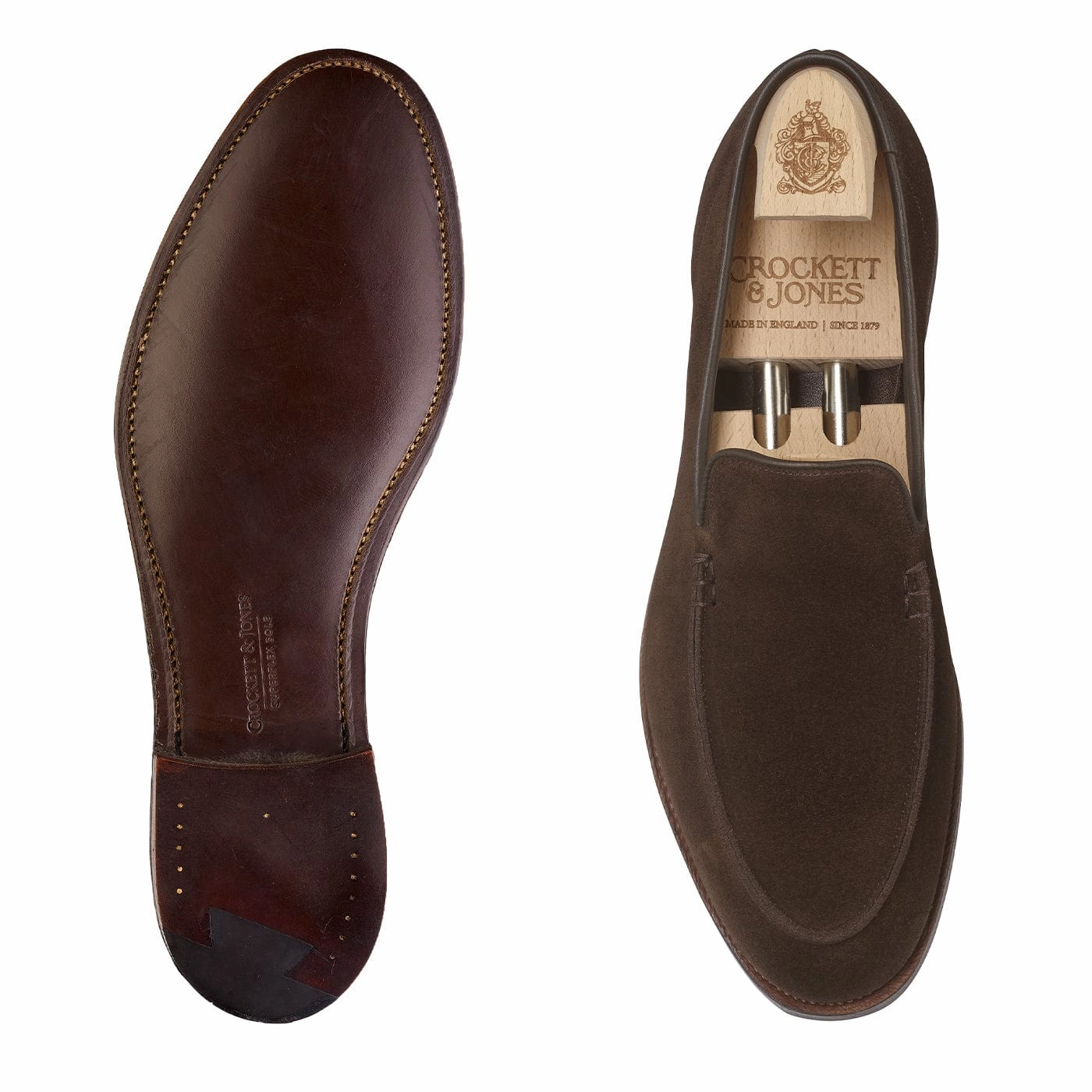 Salcombe Dark Brown Suede Reinforced Sides British Shade